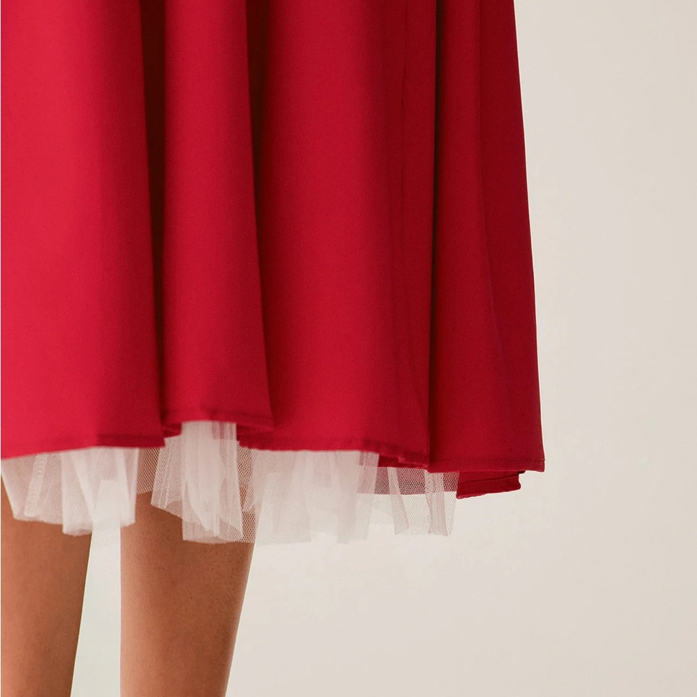 Rihoas Red Sweetheart Neck Slip Maxi Dress - Picture 4 of 9